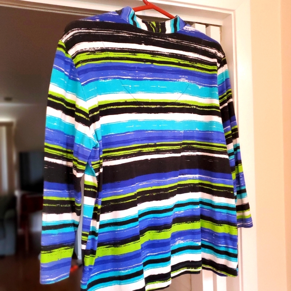 Woman's Fun & Colorful Top - Picture 2 of 5